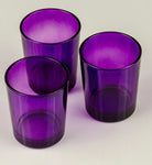 20 Pack Purple Glass Votive Tealight Candle Holders House Party Cenrepiece Xmas Wedding Decor Glass V382-PURPCHX20