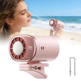 Car Clip on Air Conditioner Fan with LED Display, 360&deg Rotation, 199 Speed USB Rechargeable Cooling V1370-AZ4-12412