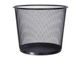 Mesh Round Wastebasket, 4Gal Large Capacity Trash Can, Wastepaper Basket for Bathroom, Kitchen, V1366-AZ2-W-23658