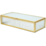 Vintage Golden Glass Jewelry Case for Storage Use, Sturdy and Compact Design V1366-AZ2-W-13833