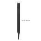 Garden Yard Cloth Stakes Black Plastic for Outdoor Use 10Pcs V1369-AZ3-W-18214