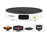 Devanti Ceramic Cooktop Electric Hot Plate Countertop Grill Cooker White CCT-B-SD-1E-1Z-TOUCH-WH