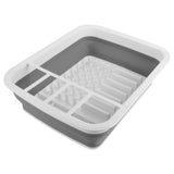 Foldable Drain Basket Drying Dish Storage Rack Dish Drainer for Kitchen Counter Organizer V1294-YM0901-3117200171111