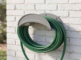 Metal Water Hose Rack Sturdy Hanger Heavy Duty Wall Mounted Plated Silver for Home 2Pcs V1192-AZ-W-31435