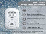 RF433 Wireless Intercom Ring Doorbell Chime with 1 Inside Sensor 984ft Range No Internet Required V1294-YM0901-H48995W