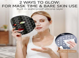 Red Light Mask 4 Color Light Therapy for Face,with 240 LED Mask,800mAh Rechargeable Controller,850nm V1107-110-06882