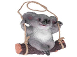 Resin Swinging Koala Animal Model Figurine Statue Sculpture Hanging Ornament Outdoor Yard Decoration V1294-YM0523-3111210391511