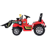 Rigo Kids Electric Ride On Car Bulldozer Digger Loader Remote 6V Red RCAR-BULLDOZER-RD