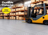 Giantz Garage Floor Tiles Interlocking PP Flooring 25PCS 30x30cm Grey GFT-30X30-25P-GR