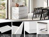 Artiss 6 Chest of Drawers Lowboy White FURNI-N-CDR-02-WH-AB