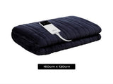 Giselle Bedding Heated Electric Throw Rug Fleece Sunggle Blanket Washable Charcoal EB-THROW-RUG-CHR