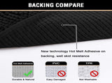 Black Bathroom Rug Set 2 Piece, Bath Mats for Floor, Super Thick Soft Shaggy Chenille Machine V1259-DP01-A-4433
