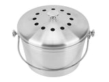 Countertop Compost Bin Round Stainless Steel Remove Odors Composting Bin with Carbon Filters for V1294-YM0703-3117230126811