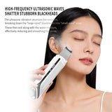 2-in-1 Ultrasonic Skin Scrubber & EMS Massager Red/Blue Light Therapy for Deep Cleansing, Blackhead V1107-110-16145-DKG-20CM