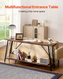 VEVOR Narrow Console Sofa Table Couch Table 2-Tier for Entryway & Living Room, 1800 x 300 x 800 mm V952-BSXGZDCK708624KBQV0