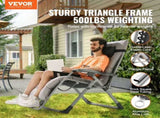 Zero Gravity Chair, 33 inch Zero Gravity Recliner Lounge Chair for Indoor and Outdoor, Adjustable V952-LZLTYHS33HHK90DO9V0