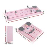 Everfit Pilates Board Foldable Reformer Multi Functional Exercise Trainer Pink ABD-BOARD-4IN1-PK