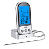 Wireless Digital Grill Thermometer with LCD Display and Dual Probes for BBQ, Kitchen Cooking and 8 V1189-LC-HW-00482