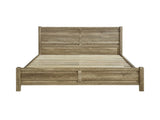 Queen Size Bed Frame Natural Wood like MDF in Oak Colour V43-BED-CELQOK