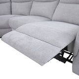 Large Sectional Corner Modular Lounge Suite in Fabric with Electric Recliner V43-SOF-HRLEY-GR