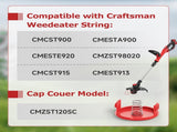13 Pack CMZST0653 Weed Eater String and 4 Pack CMZST120SC String Trimmer Spool Compatible with V1258-DP02-C-881