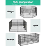 i.Pet 30" 8 Panel Dog Playpen Pet Fence Exercise Cage Enclosure Play Pen PET-DOGPLAYPEN-30