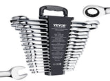 Combination Wrench Set, 16-Piece Ratcheting Wrench Set with Organizer Rack, Cr-V Steel Wrench Set V952-ZXBSTZGDK16PX3TR1V0