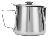Milk Frothing Pitcher 304 Stainless Steel Milk Frother Coffee Cup with Cover for Home Coffee V1294-YM0714-3118210198512
