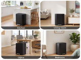 Cefito 30L Pedal Rubbish Bin Kitchen Trash Garbage Waste Can Soft Close Black RB-30L-1C-BK