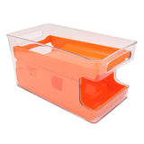 2 Tier Soda Can Rack Beverage Can Can Storage Holder Can Holder for Pantry Refrigerator Orange V1294-YM0703-3118230070011