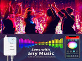 5M 33 LEDs Smart Graffiti String Lights, Halloween Christmas Wedding Party V1263-JX-5084