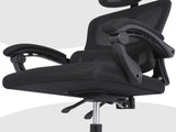 Ergonomic Reclining Office Chair - Lumbar Support, Adjustable Headrest VELTRA - BLACK V274-FT-OC-2656B-BK