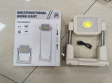 Solar Work Light Outdoor Tent Light Portable Portable USB Rechargeable Floodlight Camping Light V1294-YM0901-L6936-1