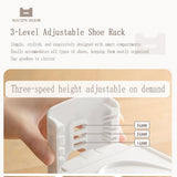 Adjustable Shoe Rack Organizer, 10-Pack Stackable Shoe Shelf for Closet Storage Space-Saving V1107-CS-SCXTJ