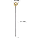 1000pcs Stainless Steel Straight Sewing Pins with Gold Ball Heads - Durable Dressmaking Pins for V1366-AZ2-W-15325