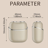 Mini Electric Shaver for Men and Women, Dual Head Portable Razor with Smart Sensor, Compact Travel V1192-AZ-W-2638