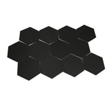 12Pcs Hexagon Acoustic Panel Polyester High Density Sound Absorbing Panel Sound Proof Insulation V1294-YM0901-3115240030611