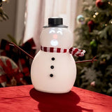 Talking Animated Snowman with Built in Projector & Speaker, Moving Mouth, Light Up Face, Plug & Play V1107-128-77392-WHT-30CM