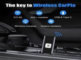 Wireless CarPlay Adapter, Fast & Compact CarPlay Dongle Converter V1263-JX-5100