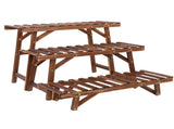 3pcs Plant Stand Flower Step Bench Rack Herb Storage Shelf Garden Indoor Outdoor V767-XJJ375
