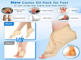 Castor Oil Pack Wrap,10 pcs Reusable Organic Castor Oil Pack Kit with Adjustable V1263-JX-3237
