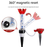 3 piece Golf Accessories Gift Set - Magnetic Anti-Fly Tee, Spirit Level Hat Clip Marker, Metal Divot V888-ELOSUNG56181