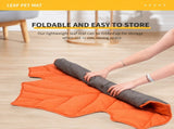 Cozy Leaf-Shaped Pet Mat for Dogs and Cats Multi-Use Plush Sleeping Pad, Warm Blanket, and Crate V1341-ZY-JXTNBF5D-YELLOW
