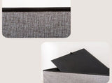 Storage Containers with Lids Ottoman Storage Box Folding Storage Ottoman Seat Chest Footstool Ideal V1192-AZ-W-27827