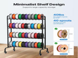 3D Printer Filament Storage Rack, 4 Tier Heavy Duty Storage Shelf, Rolling Filament Spool Holders V952-3DDYSNJYDSSCMA4RR001V0