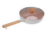 Sauce Pan Stick Proof Aluminum Alloy Multi Functional Milk Pot with Wooden Handle for Induction Gas V1294-YM0512-3118220271611
