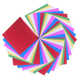 Multi Color Mirror Paper Foil Sheets Easy Fold Metallic Cardstock for Origami Crafts V1369-AZ3-W-14507