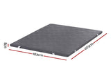 Giselle 8cm Memory Foam Mattress Topper Gel Dual Layer Foam Bamboo King MATTRESS-TOP-DL-8-K