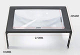 Table Magnifying Glass with 4 LED Lights, 3 Fold for Visually Impaired, 27.5 x 20.5 x 10.5 cm V1237-MS-912-138