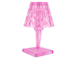 LED Crystal Table Lamp Transparent Prism Dimmable Desk Lamp USB Charging Indoor LightingPink V1294-YM0901-3119210122318